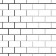 MINIATURE DOLLHOUSE 1:12 SCALE EMBOSSED WHITE SUBWAY TILE DARK GROUT - DIY763B