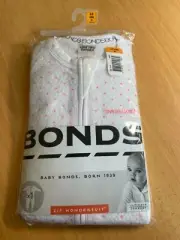 Bonds Pink White Zip Wondersuit 00 3-6mths