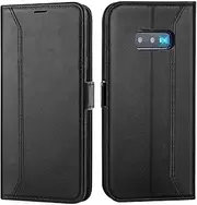 Verco Mobile Phone Case for Samsung Galaxy S10e, 5.8 Inch Premium Flip Case for Samsung S10e, Book Case, Black