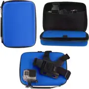 Navitech Blue Action Camera Hard Case For The Adostob 4K30FPS Action Camera