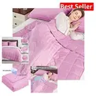 Luxurious 40"x60" 7lbs Cooling Weighted Blanket - Modern Pink Striped Design
