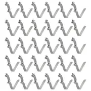 30pcs 8x10x64mm Double Button V-Shaped Paddle Snap Spring Clips Hollow Head