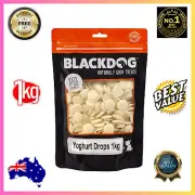 BLACKDOG Yoghurt Drops Buttons Yogurt Dog Treats 1KG Pet Food Au