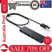 NEW Anker 4-Port USB 3.0 Hub Ultra-Slim Data USB Hub with 2 ft Extended Cable AU