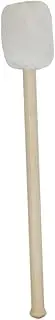 HEATSHAKING 1Set Wooden Drum Mallets Cashmere Head Bass Drum Sticks with Wood Handle for Percussion and Students