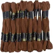Anchor Stranded Cotton Thread for Cross Stitch/ Embroidery Color - Brown 936