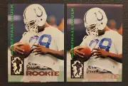 1994 Select Marshall Faulk 2 card Rookie lot, Colts