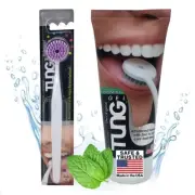 Tung Tongue Brush & Gel Kit Tongue Cleaner for Adults Set of 1