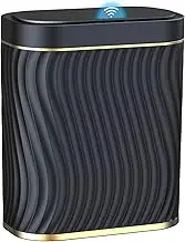 Bathroom Trash can with Automatic Touchless Lid, 2.6 Gallon Black Motion Sensor Small Garbage Can, Slim Waterproof Smart Trash Bin for Bedroom, Office, Living Room