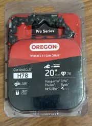 H78 ControlCut Chainsaw Chain for 20” Bars Pro Series Ryobi Echo Poulan Husqvar