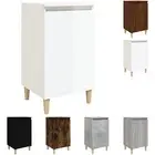 Bedside Table Bedroom Nightstand Storage Concrete Grey Engineered Wood vidaXL