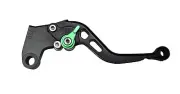 1 x black short motorcycle brake lever green for Kawasaki zephyr 1100 all years