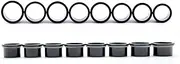 [TBOSEN] Precise Dimensions Set Stainless Steel O-Ring Ear Plugs Tunnels Gauges Stretcher Piercings Kit, 18.5-22mm, Metal, sandstone