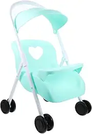 Doll Stroller for Realistic Simulation Pushchair Pretend Play Accessory for Doll Stroller for Imaginative Play