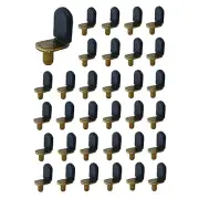 40PACK Bronze Shelf Pins L-Shaped Clips 1/4 Inch Shelf Support Pegs For Glass