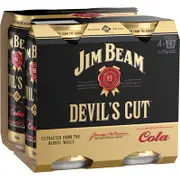 [Jim Beam] Jim Beam Devils Cut & Cola Can 375mL
