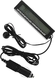 1Pc LED Car Clock with Dual Color Night Light Electronic Vehicle Dashboard Clock with Backlight Low Power Consumption and High Brightness Display for Day Night Visibility