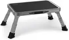 Foldable Step Stool, Adjustable Step Stool with a Non-Slip Platform, Step Ladder