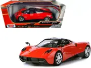 Motormax 79312BRGHTR Pagani Huayra Bright Red with Chrome Wheels 1/24
