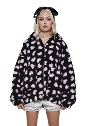 [Sugar Thrillz] Loyal Maneater Teddy Jacket - Black