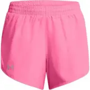 NWT Under Armour Women's Fly By 3" Running Shorts Hot Pink 1382438 682 Size 3XL