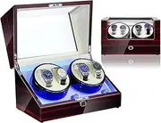Watch Winder Automatic Man Women Storage Display Rotating Case Motor(C,2+0) LWX