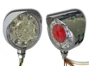 2x 24V UNIQUE RED/WHITE LED CORNER MARKER LIGHTS TRUCK TRAILER BUS CHASSIS WAGON
