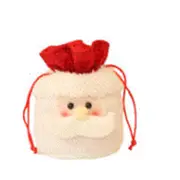 Christmas Kids Gift Holders Children Candy Bags Cute Santa Claus Snowmen Pattern Gift Packaging Xmas Storage Bags Gift Holder