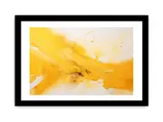 Abstract Yellow Framed Art Framed print Art Poster