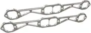 Aeroflow Header Flanges Set 1-3/4" Square Port Fits SBC