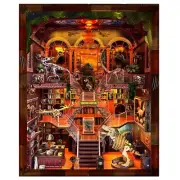 Book Nook Kit - DIY 3D Wooden Puzzle Miniature House with LED Lights - Creati...