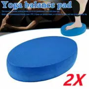 2PCS Fitness Mat Yoga Balancing Cushion Training Padded Soft Foam Exercise Pad
