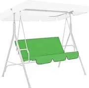 Garden Swing Canopy Replacement, 3 Seater Outdoor Swing Seat Cushion Cover Waterproof Swing Seat Pads Cushion for Patio Garden Yard Patio Swing Chair,Pink
