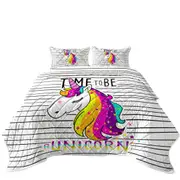 Time to be a Unicorn Coverlet