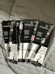 Lot of 4 CoverGirl Perfect Blend Eye Liner Pencil - 100 Basic Black