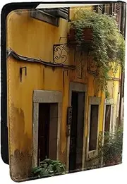 [JEJEA] Italian Old Street Print Travel Organizer Credit Cards Case Passport BookPassport Holder Cover Wallet forTraveling,, Black, One Size