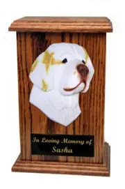Clumber Spaniel Memorial Urn