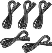 Pack of 5, FVTLED 1m 3.28ft 4Pin Extension Cable Wire with Male and Female Connectors at Both Ends for RGB Multi-Color LED Deck Light