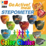 McDonald's 2004 Adult Meal GO ACTIVE STEPOMETER Count STEP COUNTER Choose COLOR