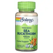 Solaray, True Herbs, Sea Buckthorn, 100 VegCaps (300 mg per Capsule)