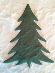 100 trees Tree Christmas fir Pine Handmade Mulberry Paper card scrapbook crafts
