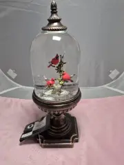 New Sullivans Cardinal Lighted Snow Globe Pedestal Birds