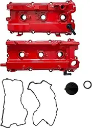 iMonse Upgrade Aluminum Valve Covers Left and Right Compatible with 2003-2008 Nissan 350Z Infiniti FX35 G35 M35 VQ35DE 3.5L Part 13264AM600 13264AM610-Bolt-on not Included