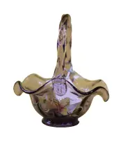 Fenton Purple Ribbed Bowl