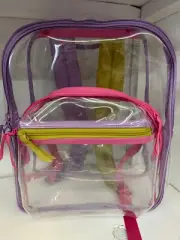Vera Bradley Large Backpack In Clear Medley