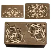 Wooden Drawer Organizer Sorting Tray For Crafts Bead Storage Organize With Lid