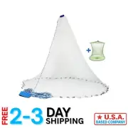 Handcrafted 4ft Fishing Cast Net - Efficient Bait Trap with Zinc Weights