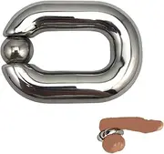 Stainless Steel Testicle Rings for Men Scrotum Stretching Pendant Retention Ring Metal Penis Testicle Exercise Weight Delay Loop Male Cock Ring Penis Ring Sex Toys for Men