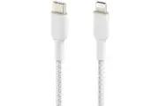 Belkin 2 m Lightning/USB-C Data Transfer Cable - First End: Lightning - Male - Second End: USB Type C - White