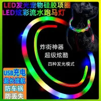 在飛比找蝦皮購物優惠-【千瀧好物】寵物發光項圈 寵物LED項圈 USB充電 寵物項